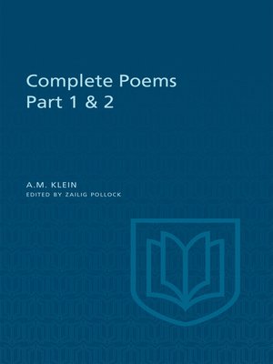 cover image of A.M. Klein: Complete Poems
